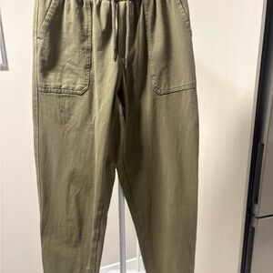 Reitmans Olive Green Drawstring Cargo Joggers